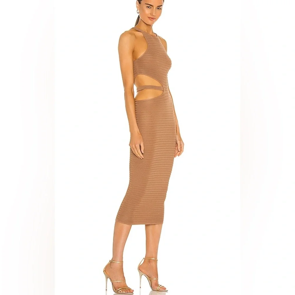 x REVOLVE Athena Midi Dress in MushroomMichael Costello size XS - Picture 2 of 9